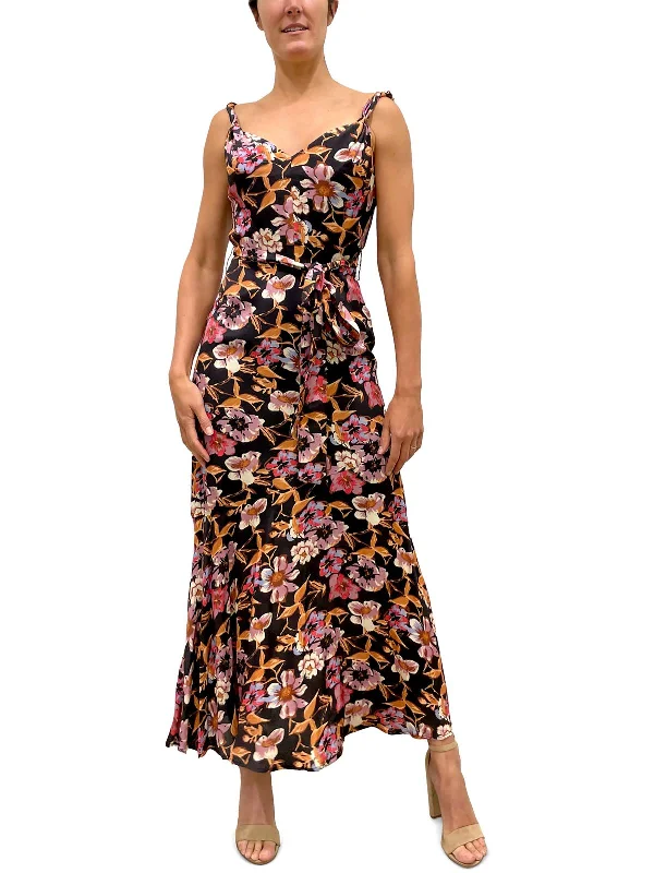 women's evening dressesWomens Floral Print Long Maxi Dress