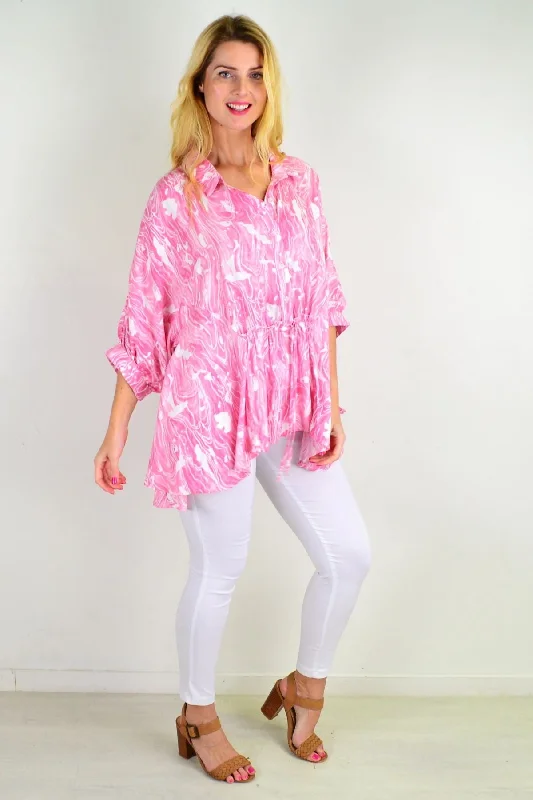 women's wool coatsPink River Relaxed Fit Tunic Blouse