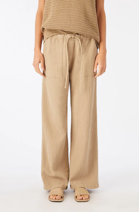 women's leather pantsAMO Adelina Beach Pant in Khaki