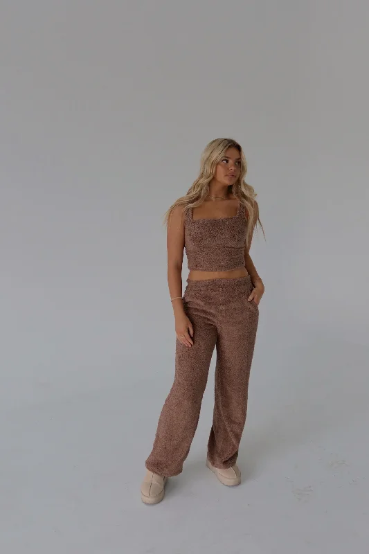 women's stretch pantsMocha Cozy Flare Pants