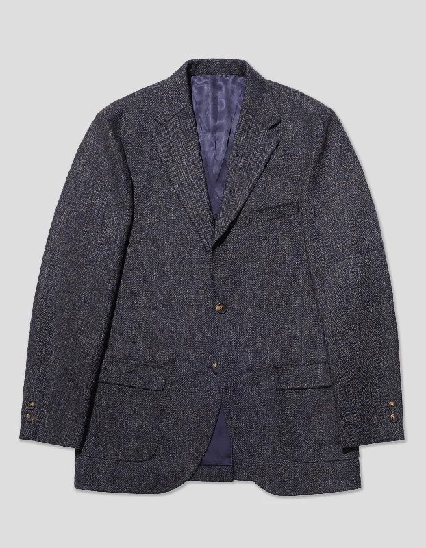 women's prom dressesBLUE MIX HERRINGBONE SPORT COAT