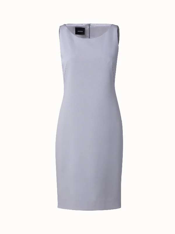 women's vacation dressesSilk Stretch Crêpe Sheath Dress