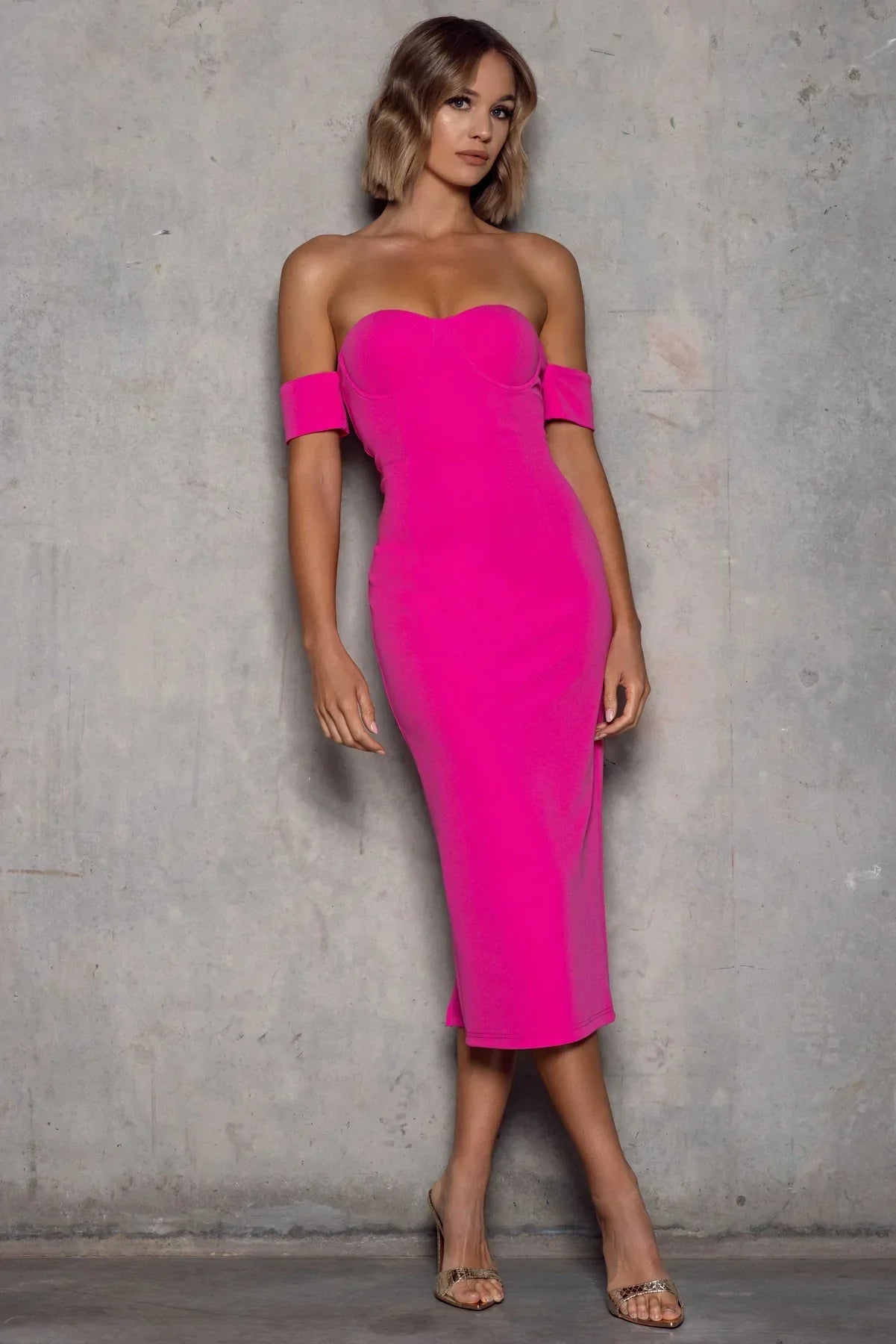 women's sleeveless dressesVanessa Dress - Fuchsia