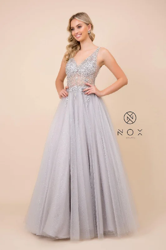 women's prom dressesLong Formal Dress Glitter Prom Ball Gown